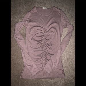 Aritzia Wilfred free pink top Ruched